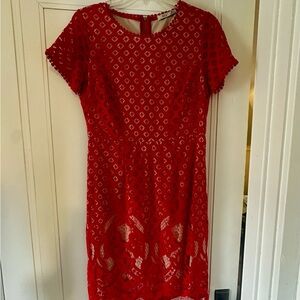 Red Lace Dress Small